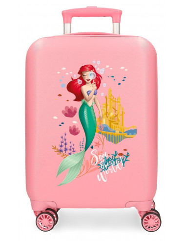 2061343 ABS SUITCASE 50CM 4W. LA SIRENITA PINK